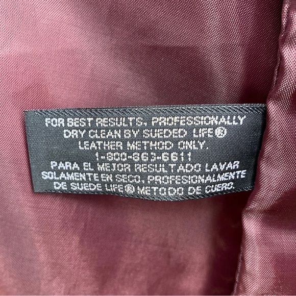 VINTAGE 90s BURGUNDY MAROON SUEDE VEST MEN M WOMEN L WESTERN BOHO HIPSTER RARE - Picture 8 of 8